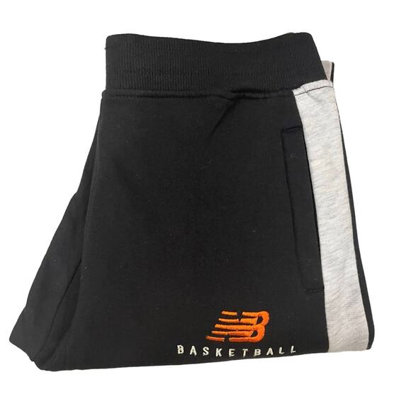 New Balance Sweatpants Youth Large (14-16) Black Basketball Sports Activewear - Picture 7 of 10